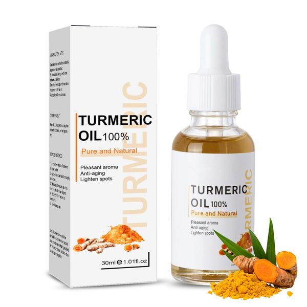 Turmeric Oil for Dark Spots, Turmeric Face Serum, Turmeric Dark Spot Remover Serum For Face, Turmeric Face Oil for Lifting & Age Spots Sun Spot Improve Skin Tone, Skin Brightening Serum