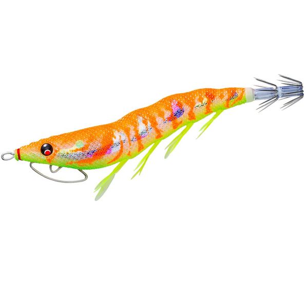 DUEL EZ-Q Casting Squid Fishing Lure, No. 3.5, Weight: 0.6 oz (17 g), Luminous Marble Orange (Master of Turbidity) A1749-LMOG (Fishing Tackle Fishing Tackle Fishing Tackle Fishing Tackle Bait Tree)