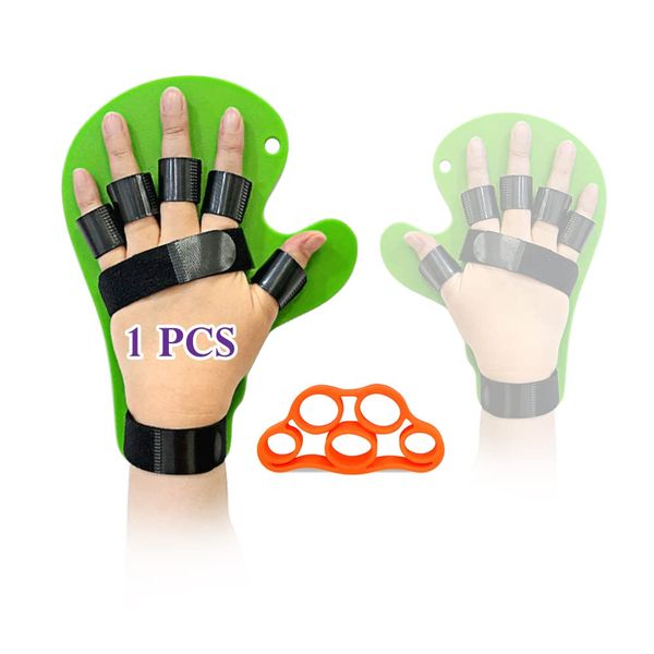 NEPPT Hand Brace Resting Hand Splint Finger Stroke Recovery Equipment Finger Straightener Extender Hand Therapy Equipment with Finger Support (Fit Right or Left Hand)