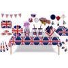 Kids Playtime Fun Activity Coronation Theme Disposable Reusable Party Tableware (5PK Horns)