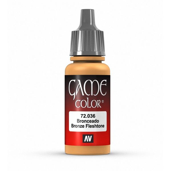 Vallejo Game Color Bronze Fleshtone Paint, 17ml