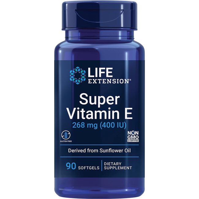 VitaminsLife Extension Super Vitamin E 268 mg (400 IU) 90 Tablets