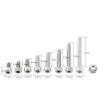 300pcs M2.5 A2 Stainless Steel Hex Socket Screws Bolt With Hex Nuts Assortment, Full Thread, Plain Finish(A: Cap head)
