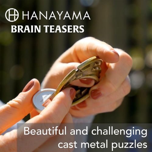 BePuzzled | Vortex Hanayama Metal Brainteaser Puzzle Mensa Rated Level 5, for Ages 12 and Up