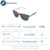 Colourful Gay Pride Drifter Rainbow Style Sunglasses (WSPSG3)