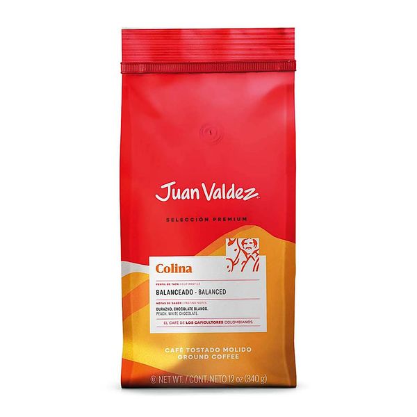 Juan Valdez Colina Ground Coffee, Balanced Roast 12 oz - Premium Colombian Coffee