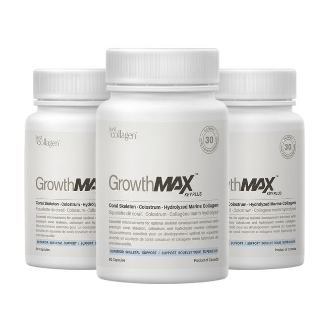 Growth Max Key Plus Growing Healthy Growing Nutrition Products for Children, Teens and Adults 90 Capsules 1 Bottle