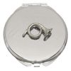 Round Horn Compact Mirror Handbag Gift With Free Engraving 304