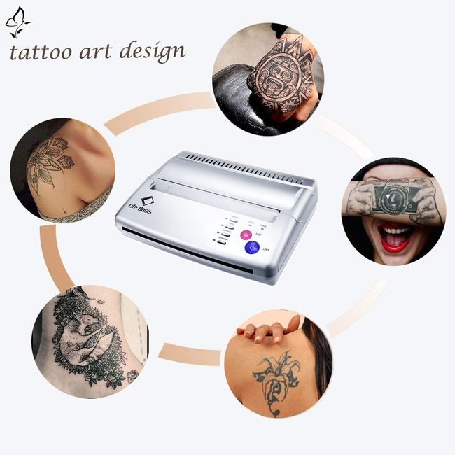 LifeBasis Tattoo Transfer Stencil Machine Professional Thermal Tattoo Stencil  Printer with Tattoo Transfer Paper 20 Sheets Tattoo Printer Kit for Men  Women - Yahoo Shopping