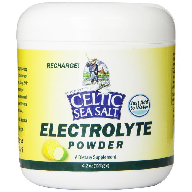 Celtic Sea Salt Electrolyte Powder Drink Mix, 4.2 Ounce