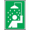Safety Shower OSHA Safety Sticker, 10" x 7"
