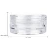 Beauticom 3G/3ML Round Clear Jars with Screw Cap Lids (Quantity: 200pcs)