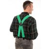 Olata Men's Extra Wide X-Shape Braces/Suspenders - 5cm. Red (Black Clips)