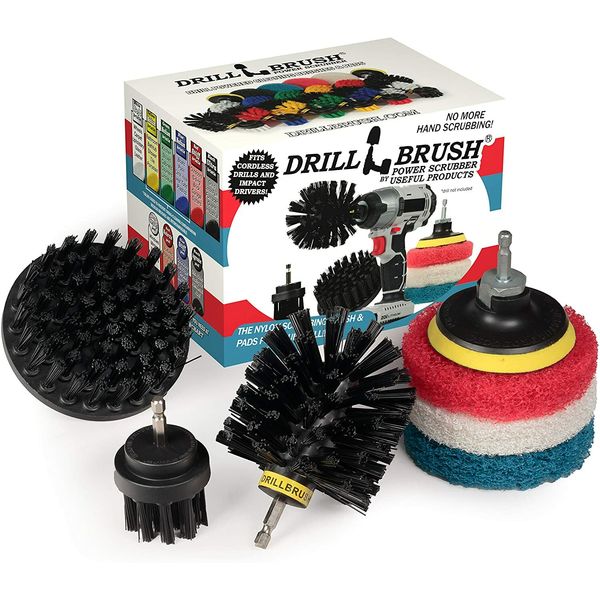 Drillbrush Scrub Brush - Drill Scrub Brush Attachment 7- Stone Cleaning - Deep