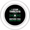 I Stop Threats before you see them - Cyber Security PopSockets PopGrip for MagSafe