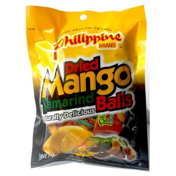 PHILIPPINE BRAND DRIED MANGO TAMARIND BALLS 3 X 100G