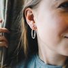 Philip Jones Silver Plated 30mm Hoop Earrings