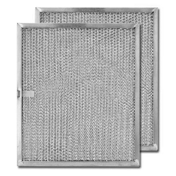 Aluminum Replacement Range Hood Filter 9-7/8 x 11-11/16 x 3/8 (2-Pack)