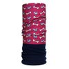 H.A.D. Originals Happy Dog with Blue Fleece Fleece Scarf - Red/Blue/White, One Size
