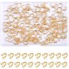 200pcs Easy Spin Nickel Gold Brass Clevises,Wire Stirrup Clevises, DIY Spinner