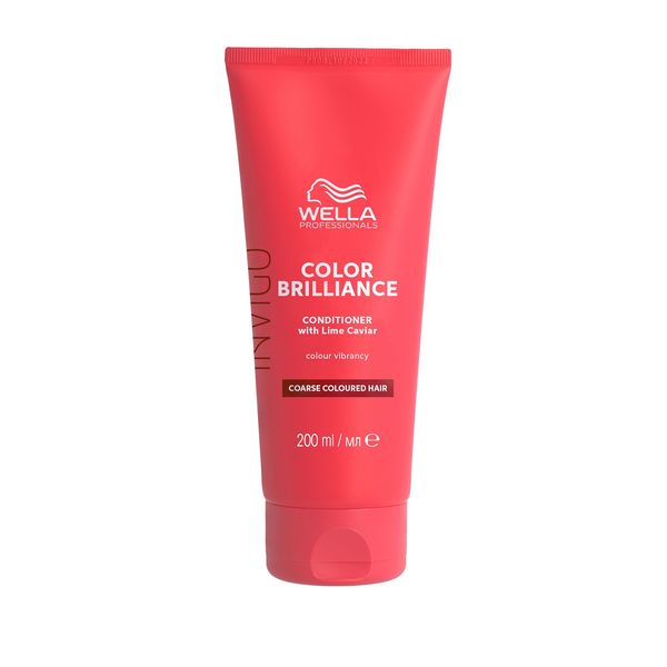 Wella Professionals Invigo Color Brilliance Conditioner coarse – glättende Farbschutz-Haarspülung für dickes, gefärbtes Haar – mit Vitamin E und Antioxidantien – 200 ml