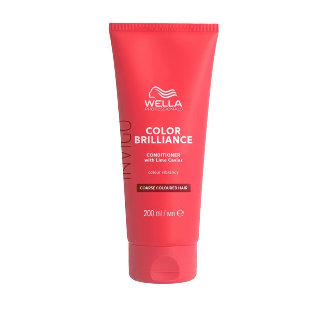 Wella Professionals Invigo Color Brilliance Conditioner coarse – glättende Farbschutz-Haarspülung für dickes, gefärbtes Haar – mit Vitamin E und Antioxidantien – 200 ml