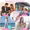 2pcs Electric Eyelash Curler  Adjustable Temperature USB Rechargeable Travel