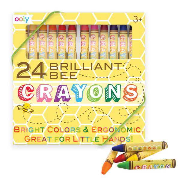 Ooly, Natural Beeswax Crayons, Set of 24 (133-50)