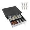 16" Heavy Duty Black "Push" Open Cash Drawer, 5B5C with Under Mounting Bracket