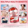 Liver Detox Gummies - Natural Cleansing Support & Milk Thistle Formula 60pcs