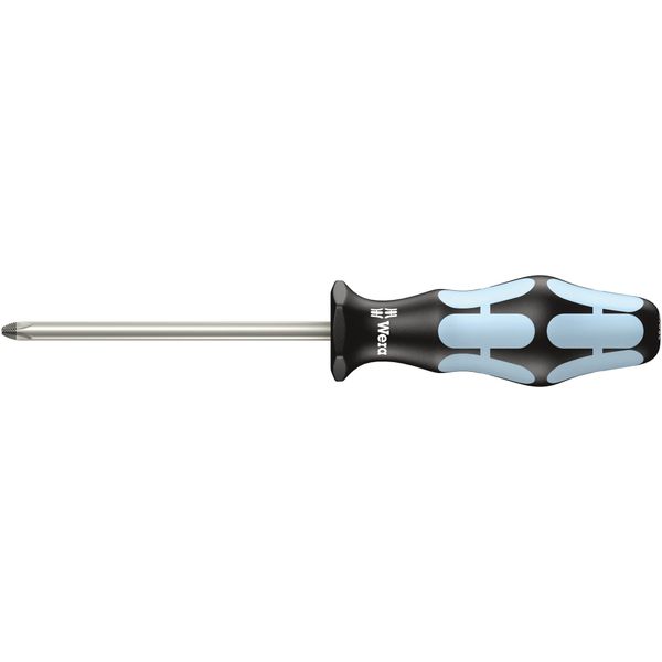 Wera 05032023001 Kraftform Stainless 3350 PH Stainless Steel Phillips Screwdriver, Lasertip, PH 3 Head, 6" Blade Length