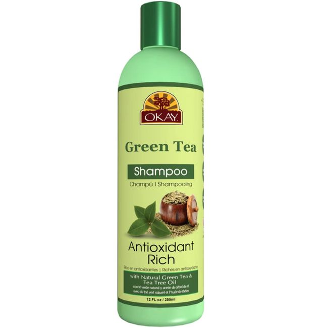 OKAY GREEN TEA NOURISHING ANTIOXIDANT RICH SHAMPOO 12oz / 355ml