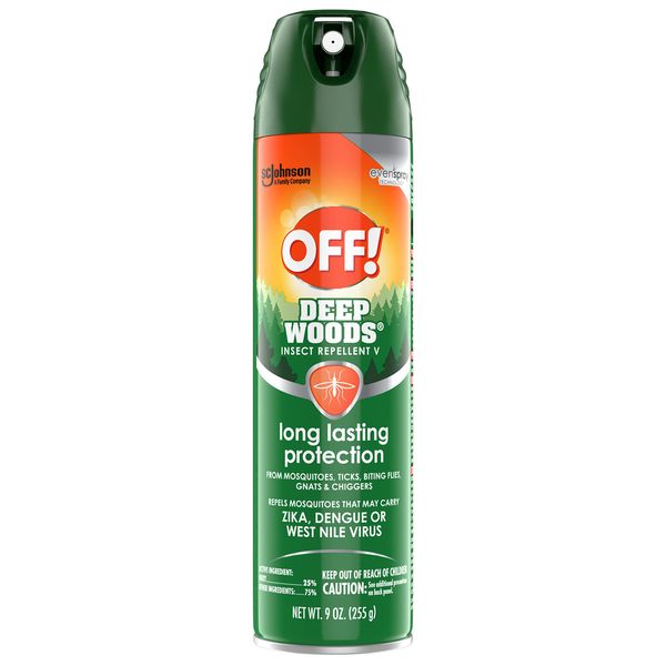 OFF! Deep Woods Insect Repellent Aerosol, Bug Spray with Long Lasting Protection from Mosquitoes, 9 oz