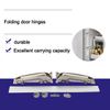 Folding Door Hinges Lateral Opening Door Hinge Heavy Duty Door Hinges Silver