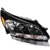 For 2013-2015 Chevy Chevrolet Malibu Black Projector Headlights Left Right Pair