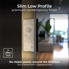 BG Electrical Intelligent Double Wall Dimmer Switch, 2 Way, Screwless Front Plate, Evolve, Matt Black, 200W, PCDMB82B
