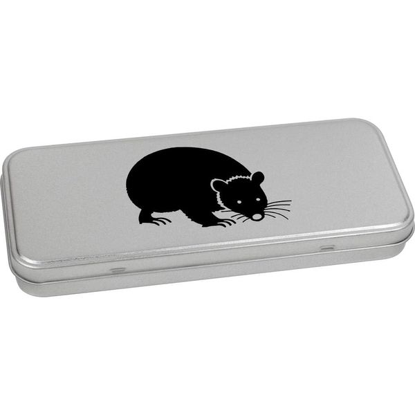 Azeeda 'Blind Mole' Metal Hinged Stationery Tin/Storage Box (TT00228751)