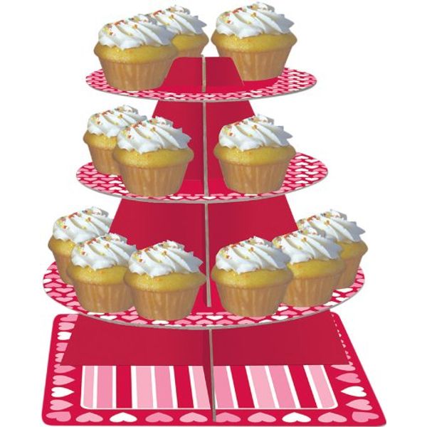 Tiered Snack and Cupcake Server, Hearts