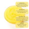 Exfoliating Body Scrub Polish Sugar Cellulite Exfoliator, Stretch Marks Lemon