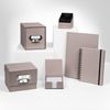 Rossler SOHO Square Refillable Jotter Box - Taupe