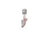 Delight Pink Running Shoe Marathon 26.2 Run Charm Bead
