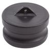 3" PVC Camlock Dust Plug Fitting - Plastic (Poly) Type DP Male Cam Lock