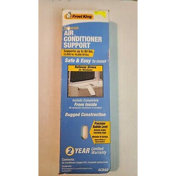 Frost King Universal Window 80LB Air Conditioner Support Bracket Made In USA AC
