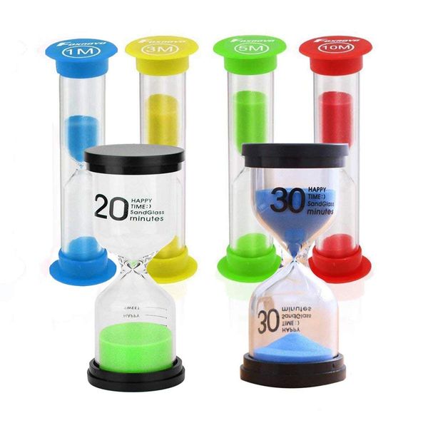 STONCEL Hourglass Sand Timer,Sandglass Sand Clock Timer 1min / 3mins / 5mins / 10mins/20mins/30mins, Kids Toothbrush Timer for Children Playing Games Classroom Kitchen Office Decoration