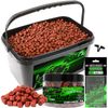 Angel-Berger Magic Baits Pellet Set in Bucket Halibut Pellet (Red Halibut, 8 mm)