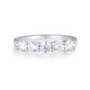 Ring Ladies Sterling Solid 925 Silver 5 Stone Eternity K to U Simulated Diamond (M)