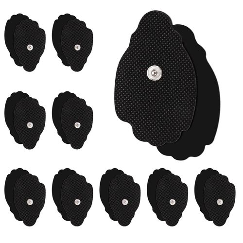 20 Packs TENS Unit Pads, Compatible with MEDVICE, NURSAL, Belifu TENS, Long-Lasting Electrodes Patches Reuse More Than 50 Times, 3.5mm Snap Latex-Free TENS Unit Replacement Pads for Electrotherapy