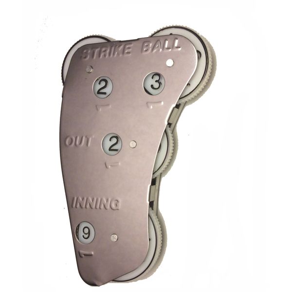 MPowered Baseball Four Function Angular Umpire Indicator, Metal (Dial Color May Vary)