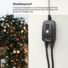 DEWENWILS Outdoor Light Sensor Timer Waterproof Remote Control Plug Timer Switch