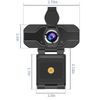 1080P Webcam With Privacy Cover Streaming Webcam w/. Microphone USB Tripod